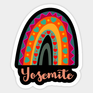 yosemite rainbow wilderness Sticker